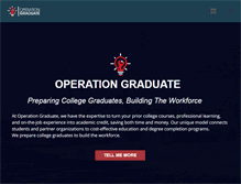 Tablet Screenshot of operationgraduate.com